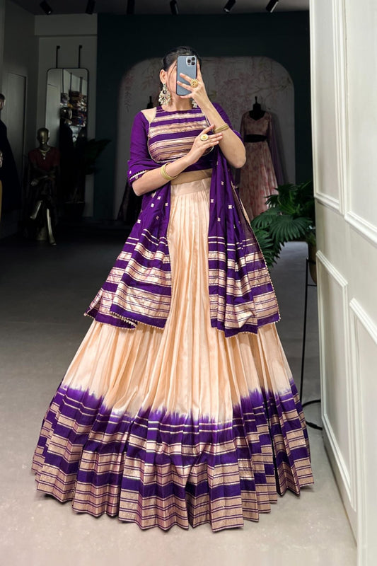 Beautiful Pure Chanderi Stunning Lehenga Choli