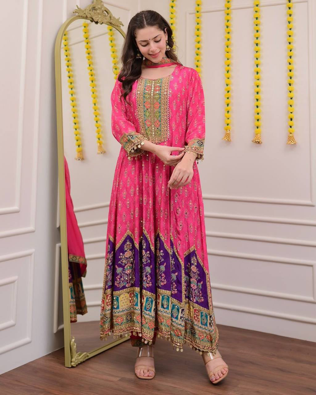 Traditional Handcrafted Anarkali with Intricate Detailing