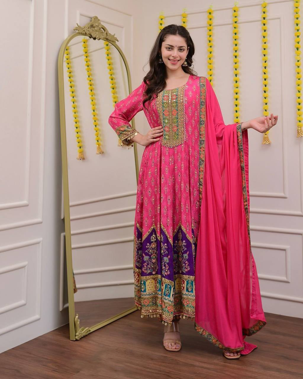 Traditional Handcrafted Anarkali with Intricate Detailing