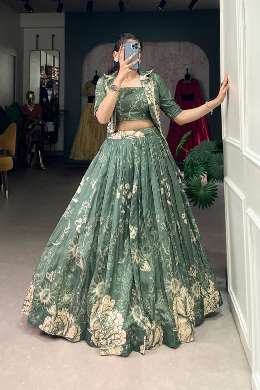 Floral Printed Stylish Designer Lehenga choli