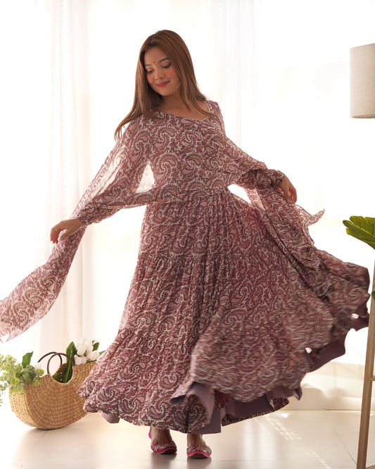 Fancy Designer Festive Wear Georgette Suit For Women